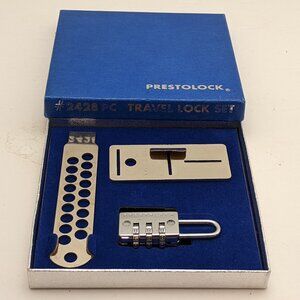PRESTOLOCK Travel Lock Set | The Set-It-Yourself Travel Lock | # 2428PC | USED